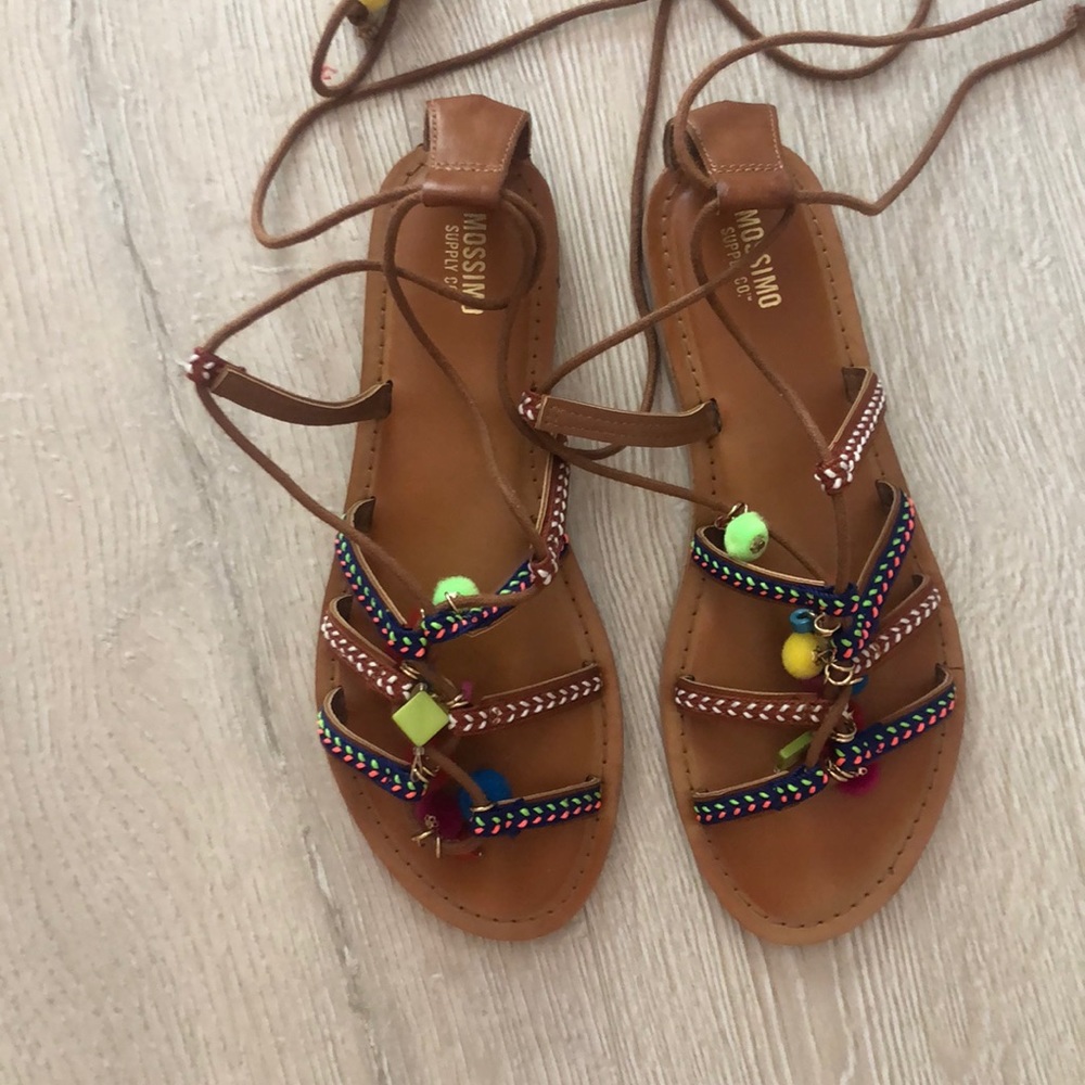 Lace up sandals